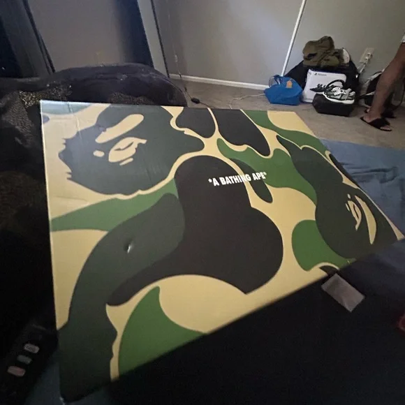 Bape Blue Sneakers Suede Upper Timeless Appeal